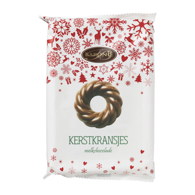 Baronie chocoladekransjes -melk - 37.5 gram 