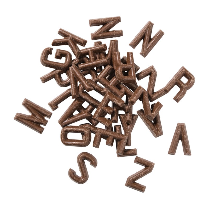 Bakje miniletters - melk chocolade - 150 gram