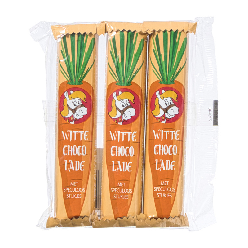 Worteltjes witte chocolade - 3x45 gram