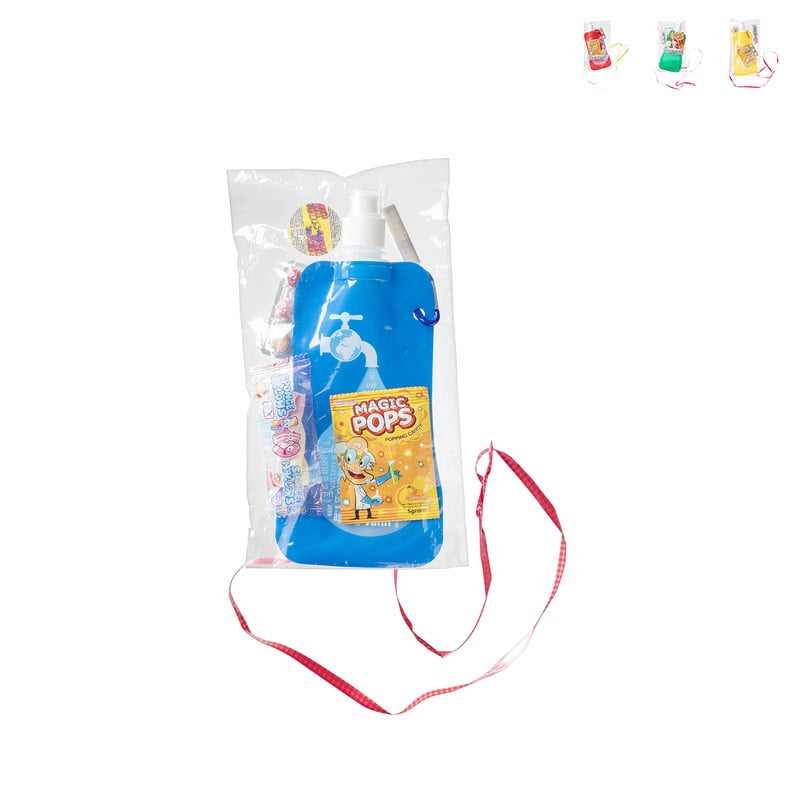 Soft waterfles met snoep - diverse kleuren
