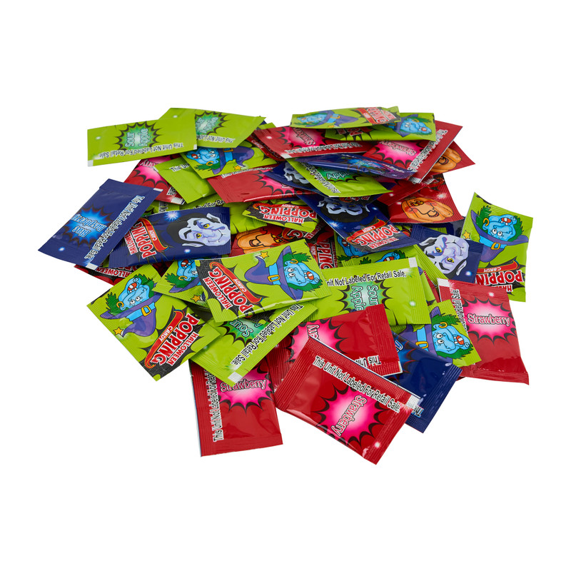 Popping candy knettersnoep - 4 verschillende smaken - ca. 40 stuks
