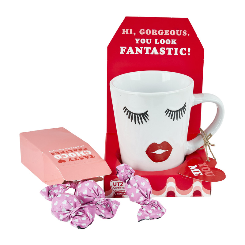 Mok met pralines - diverse varianten - 40 g