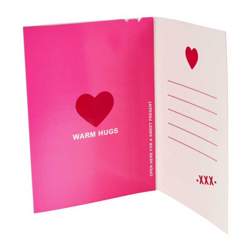 Valentijnskaart met snoep - diverse varianten - 23 g