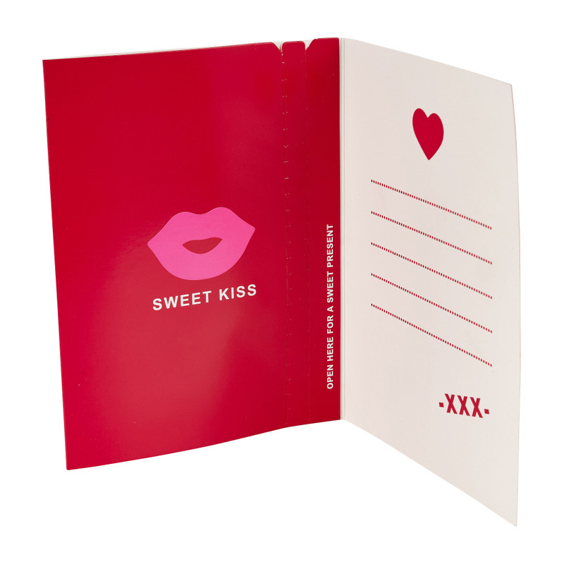 Valentijnskaart met snoep - diverse varianten - 23 g