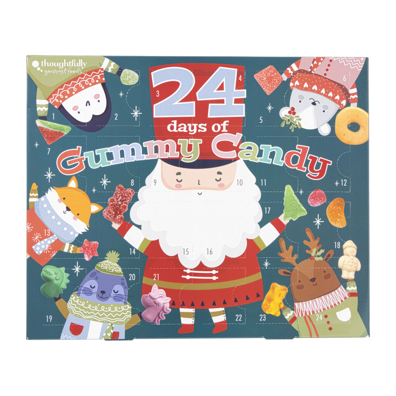 Adventkalender met snoep - 21x25 cm