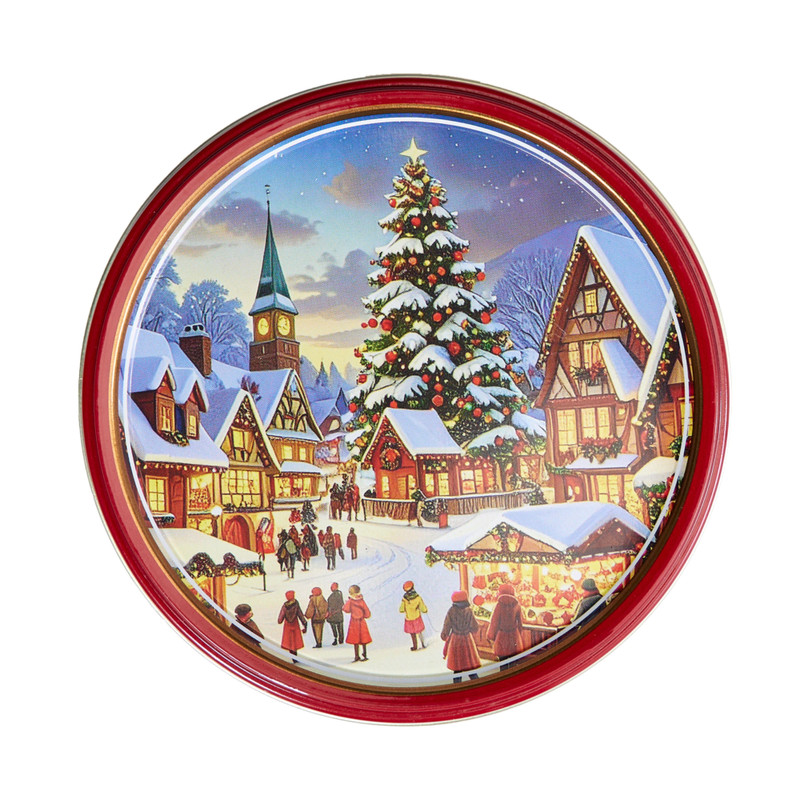 Koekjestrommel kerst gevuld - 114 gram 