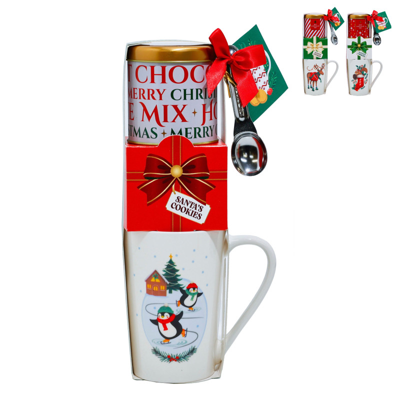 Kerstmok met chocolademelk en koekjes - 50 gram - diverse varianten