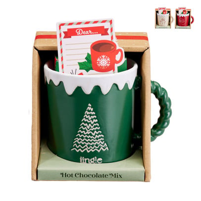 Kerstmok chocolademelkpoeder - 20 gram - diverse varianten
