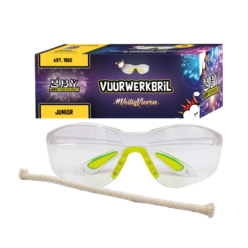 Vuurwerkbril - junior