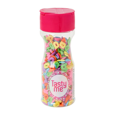 Tasty Me suikerfiguur letterpret - multikleur - 45 gram