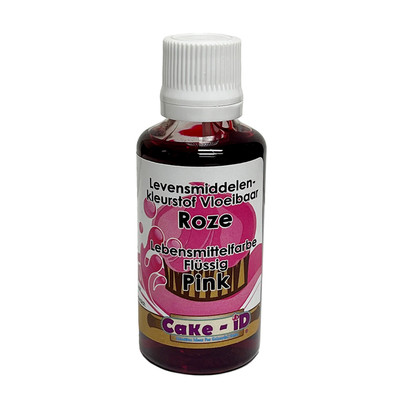 Vloeibare kleurstof - roze - 50 ml