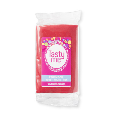 Tasty Me rolfondant - rood - 200 gram