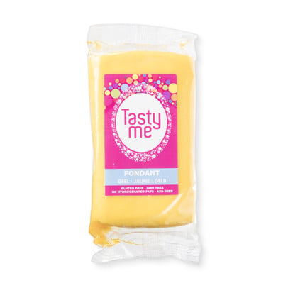 Tasty Me rolfondant - geel - 200 gram