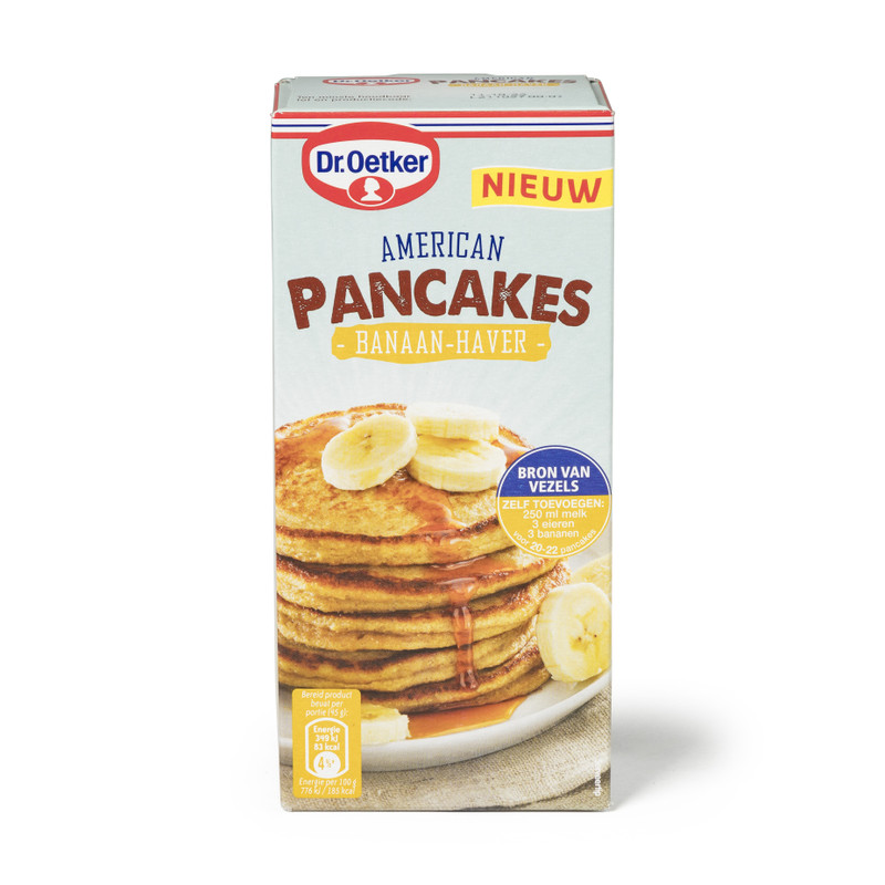 Dr Oetker american pancakes - banaan haver - 430 g