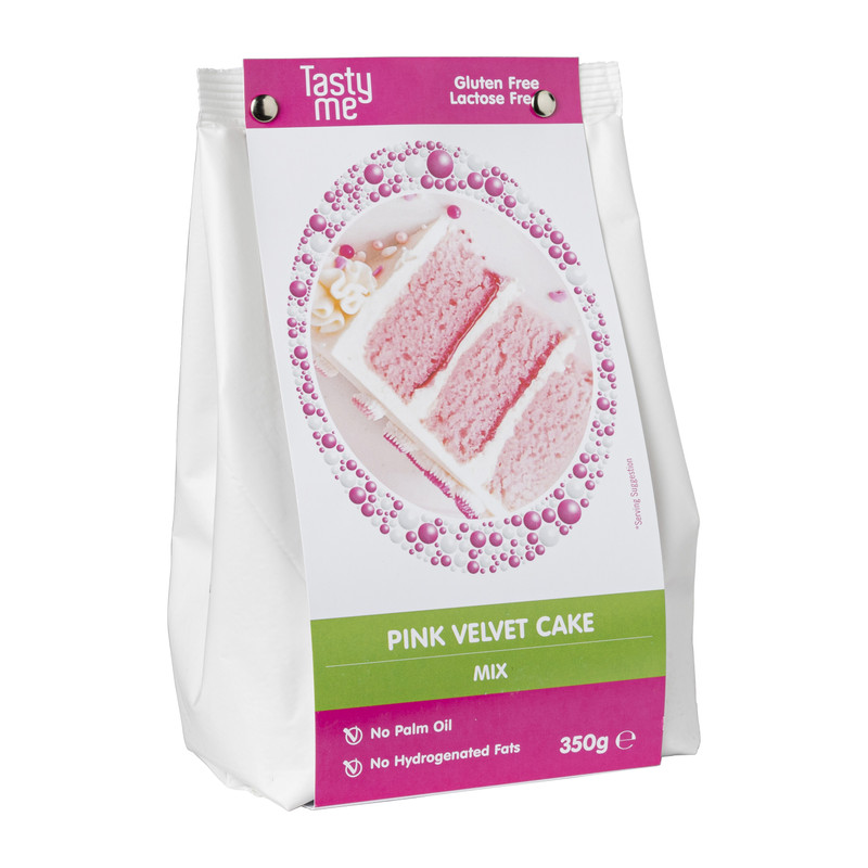 Tasty Me pink velvet cake - roze - 350 g