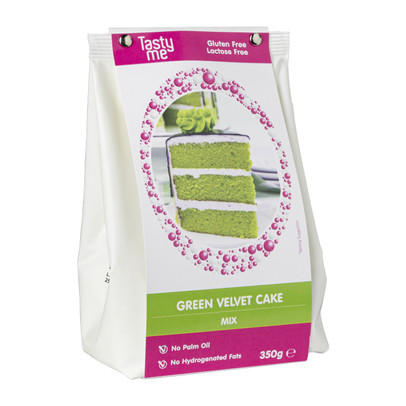 Tasty Me green velvet cake - groen - 350 gram