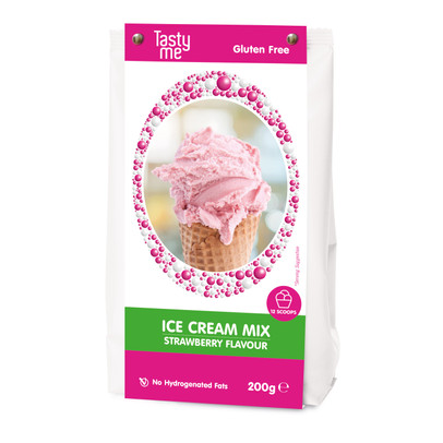 Tasty Me ijsmix - aardbei - 200 gram
