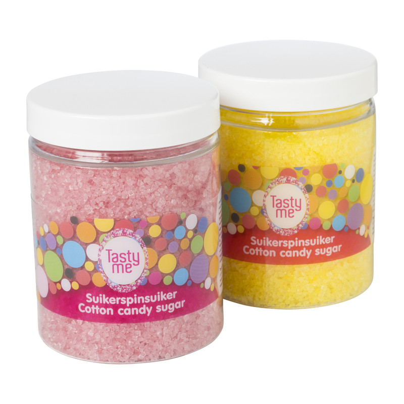 Tasty Me suikerspinsuiker - aardbei/roze - 250 gram