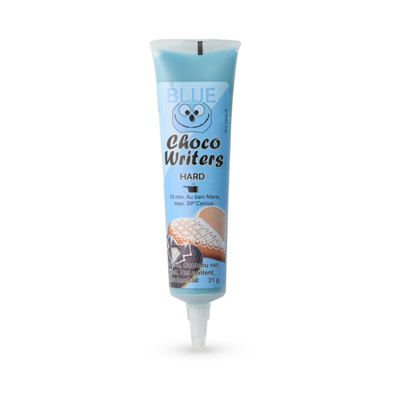 Tasty Me choco schrijftube - blauw - 31 gram 