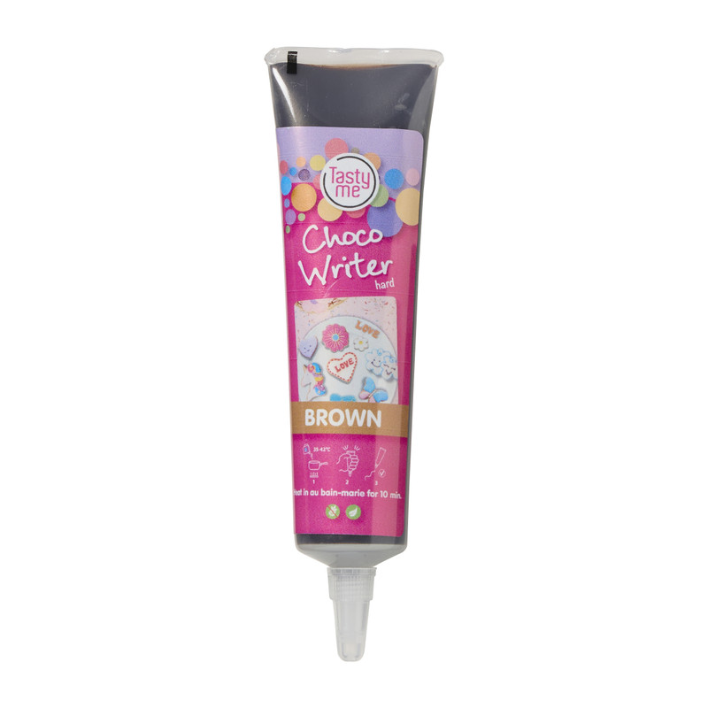 Tasty Me choco schrijftube - bruin - 31 gram 