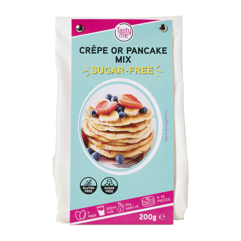 Crepe of pancakemix suikervrij