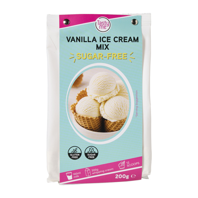 Vanille ijsmix suikervrij