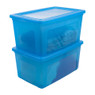 Iris clearbox - 50 liter - blauw - set van 2