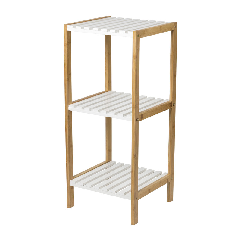 Badkamerrek - naturel/wit - 79x34x33 cm