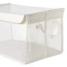 Opbergmand met handvatten - wit - 30x47x25 cm