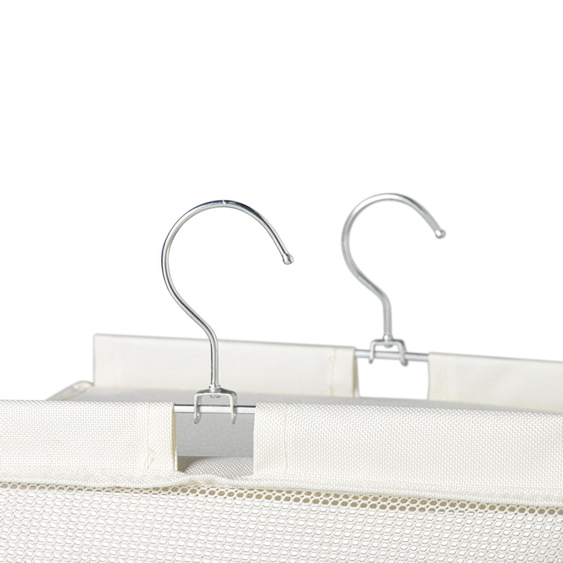 Hang organiser met 6 vakken - wit - 125x30x30 cm