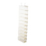 Hang organiser met 10 vakken - wit - 125x15x30 cm