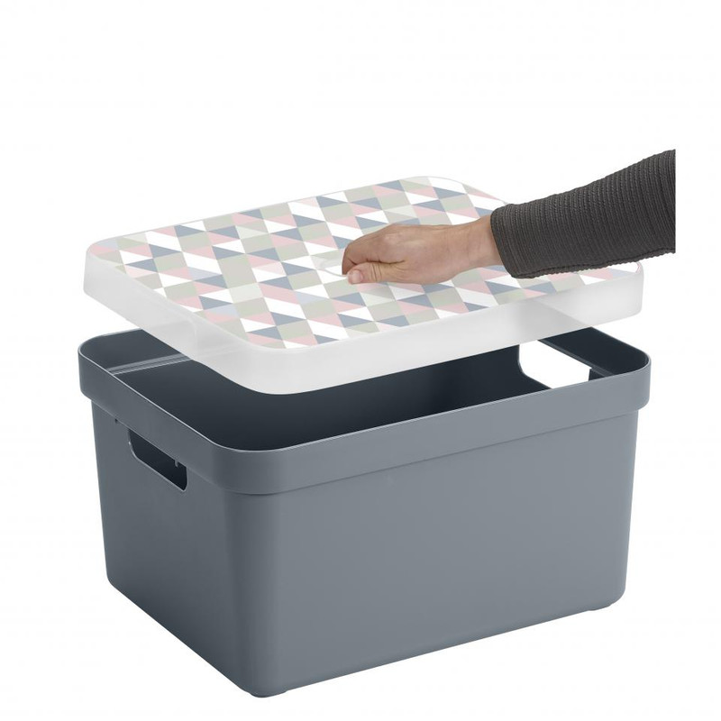 Sunware opbergbox Sigma home - 32 liter - blauwgrijs