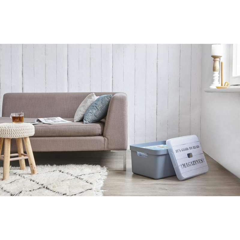 Sunware opbergbox Sigma home - 32 liter - blauwgrijs