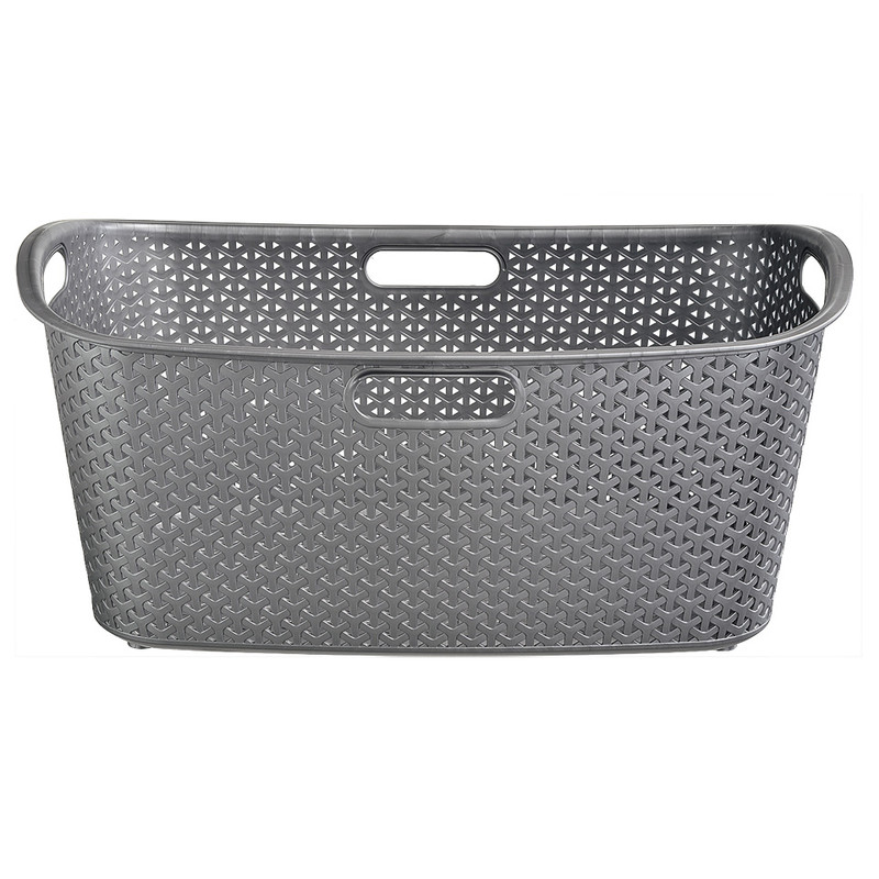 Curver my style wasbox - 47 liter - zilverkleurig