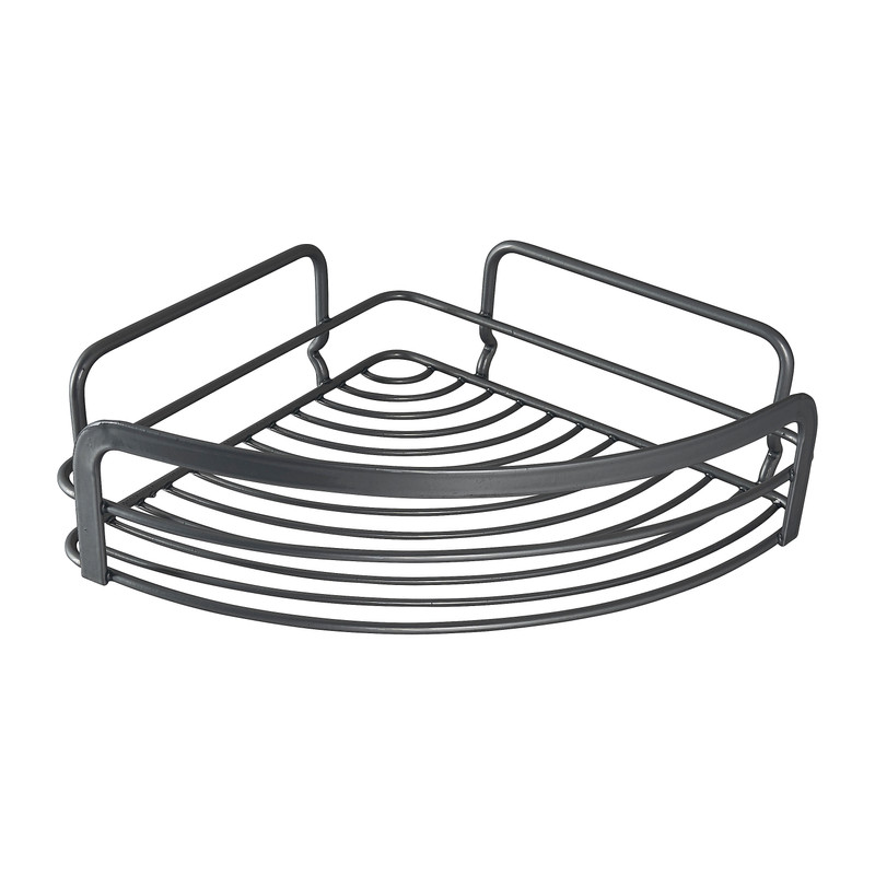 Metaltex viva hoekrek - 1 etage - zilverkleurig