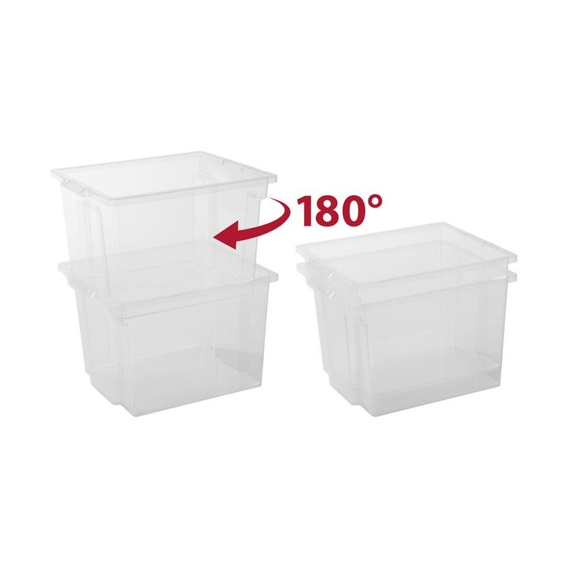 Mens Justitie gebouw Iris opbergbox storage box - 6 stuks - 10 liter | Xenos