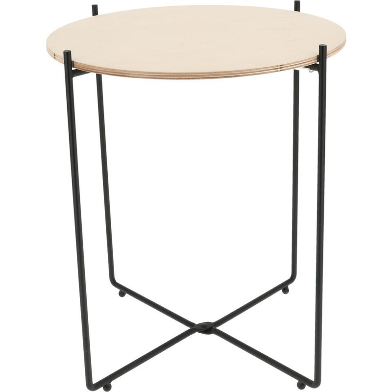 Compactor bijzettafel Agnetta - bruin - 41x47.5 cm