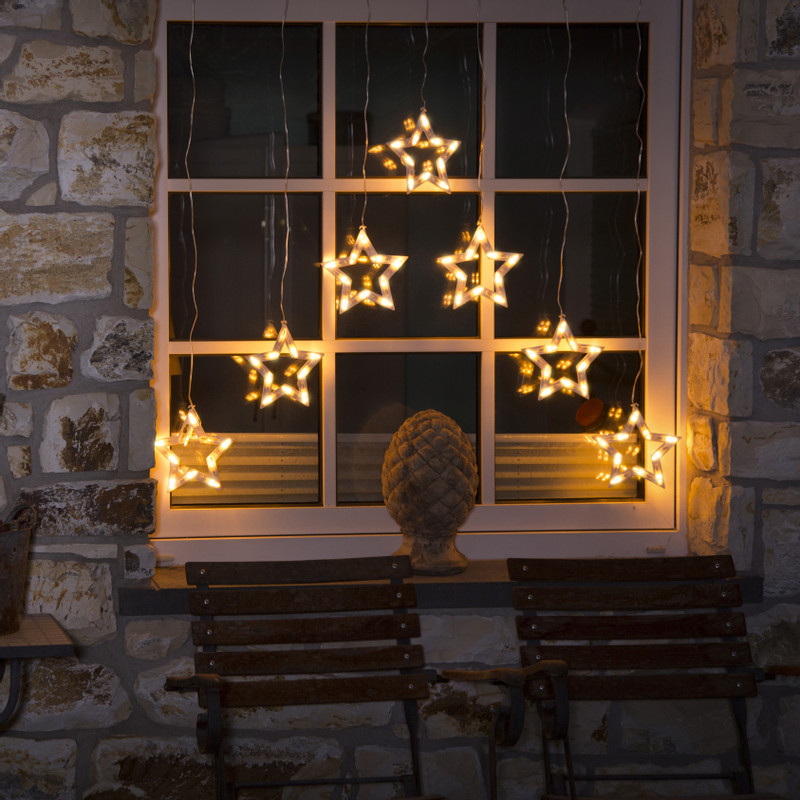 LED sterren slinger -  118 cm 