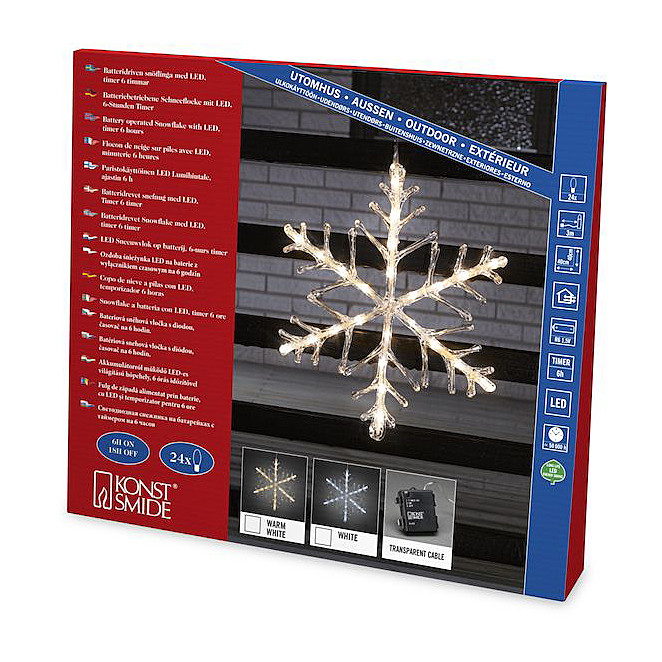 LED sneeuwvlok - 40 cm 