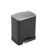 EKO pedaalemmer e-cube - 20 liter - zwart