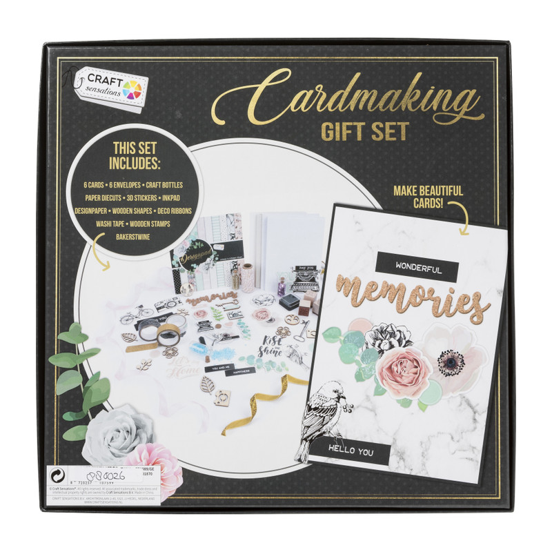 DIY pakket wenskaarten - voor 6 kaarten