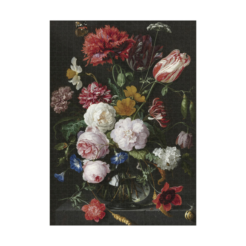 Puzzel bloemenprint - 1000 stukjes - 50x70 cm 