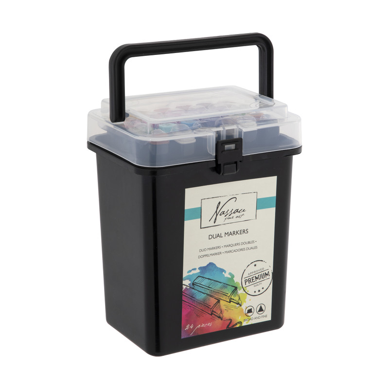 Dual markers / kleurstiften - set van 24