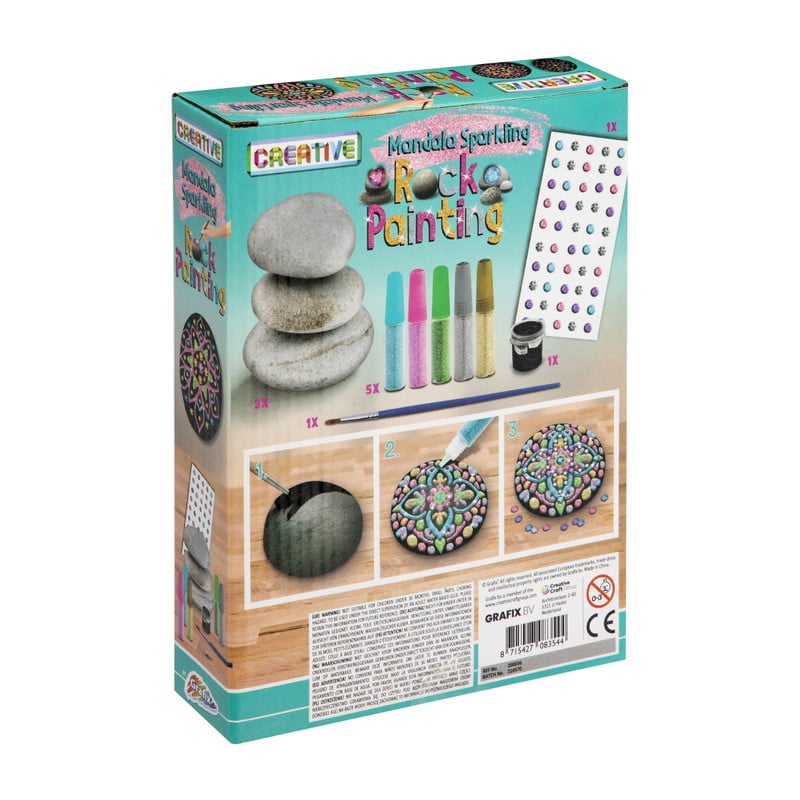 Rock painting - glitter