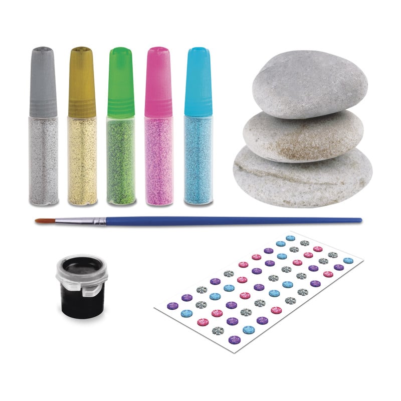 Rock painting - glitter