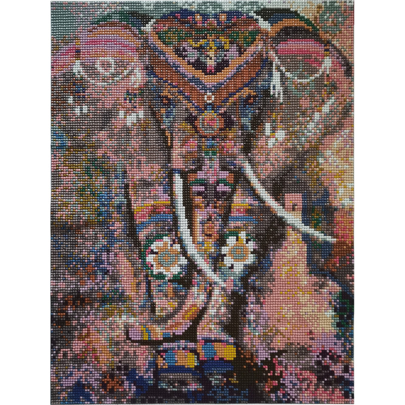 Diamond painting - olifant - 40x50 cm