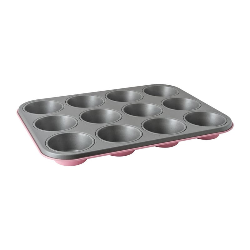 Guardini muffin bakvorm 12 cups - roze | Xenos