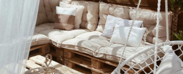 palletbank balkon bank pallets tafeltje tuindecoratie