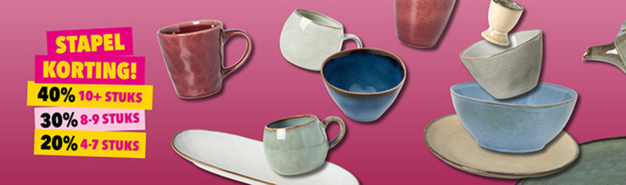 Toscane servies stapelkorting