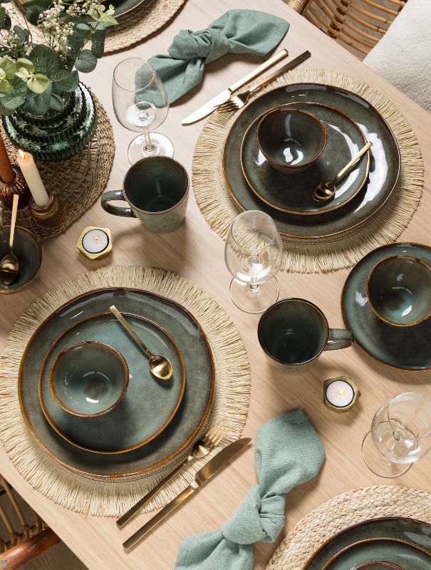 Geliefd groen Toscane servies